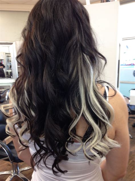 black extensions with highlights|seamless highlights extensions.